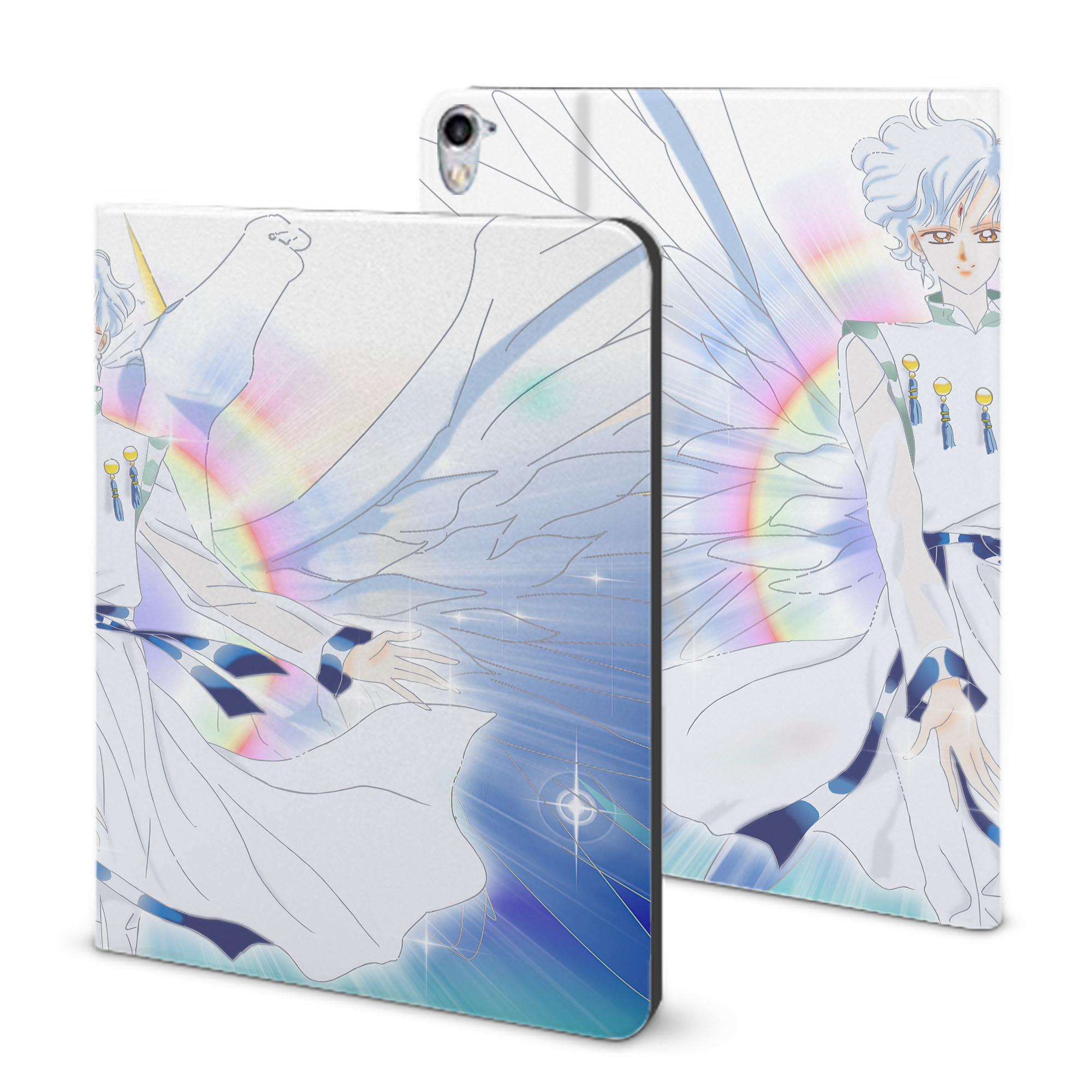 （画像用） 美少女戦士セーラームーン Sailor Moon IPad ケース ブック型 PUレザー TPU 耐衝撃 軽量 薄型 ペン収納なし 全面保護 IPad 各モデル対応